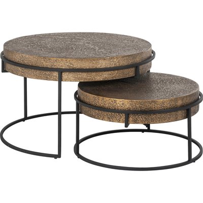 Tables gigognes rondes, Chandon (lot de 2) RECOLLECTION