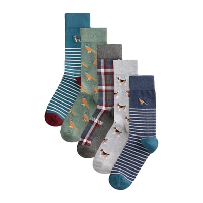 Chaussettes à motif, 5 paires NEXT