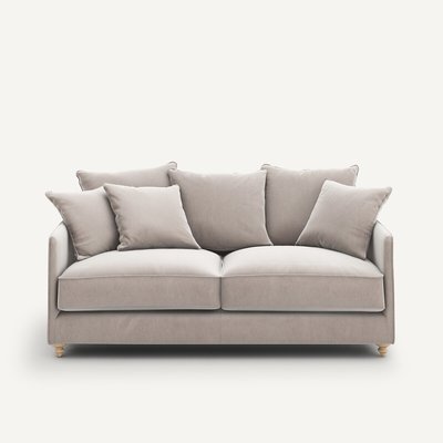 Canapé compact convertible velours, Lazare AM.PM