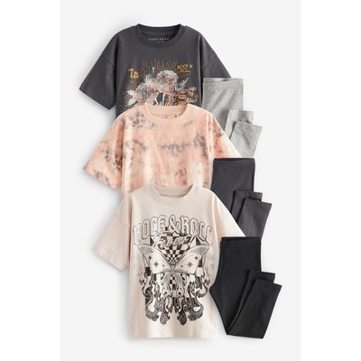 Pyjamas legging manches courtes, lot de 3 NEXT