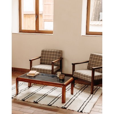 Table basse en verre Liv N°195 - Bon état DEBONGOUT