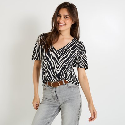 T-shirt imprimé zébré GRAIN DE MALICE