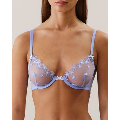 Soutien-gorge corbeille en tulle avec broderies BRODMARGUERIZ UNDIZ