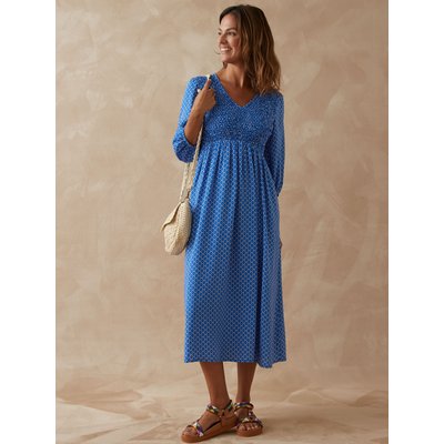Robe longue avec smocks DAXON