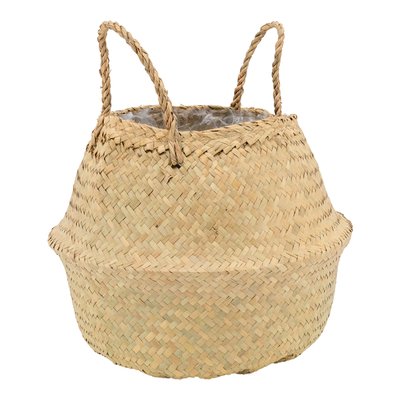 Sac rond en jonc de mer pliant Diamètre 35 cm AUBRY GASPARD