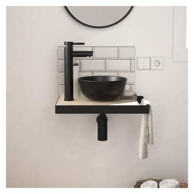 Lave-mains plan fin + vasque + robinet SOHO MOB IN
