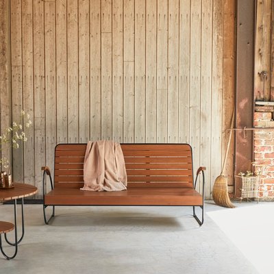 Banc de jardin en acacia massif 3 places KEY WOOD TIKAMOON