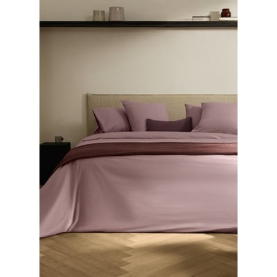 Housse De Couette En Coton Prune - Taille 240x260 Cm - Douce, Respirante Et Facile D'entretien - 7