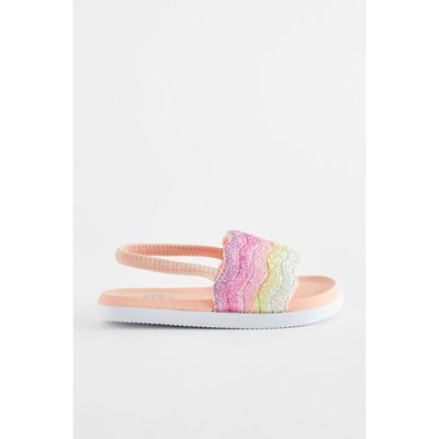 Mules à motif arc-en-ciel coupe classique NEXT