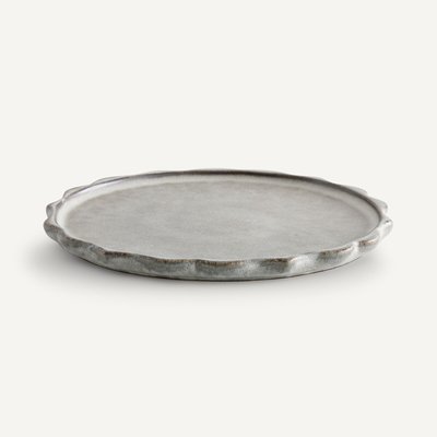 Lot 4 assiettes plates grès émail réactif, Arigato AM.PM