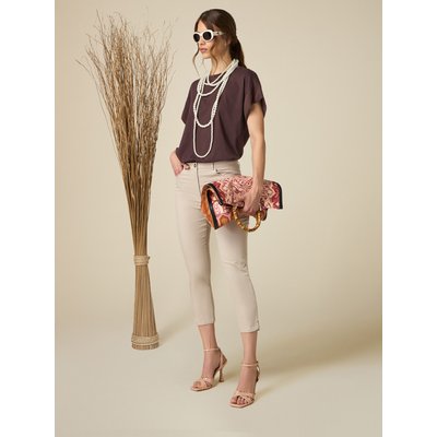 Pantalon capri uni OLTRE