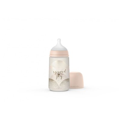 Biberon anti colique 270 ml Joy doré SUAVINEX