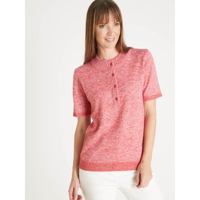 Pull manches courtes maille chinée DAXON