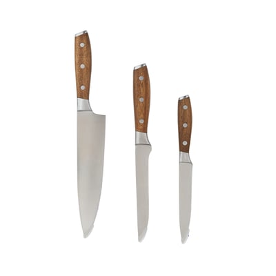 Set de 3 couteaux pour barbecue, NATERIAL NATERIAL