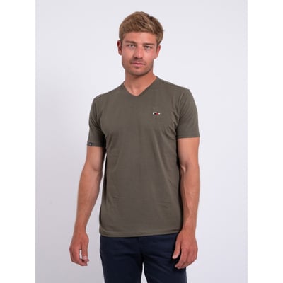 T-shirt Col V Pur Coton Nerij RITCHIE