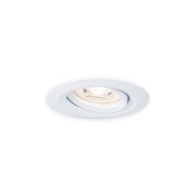 Spot Led Nova Mini Orientable Rond À Encastrer Blanc PAULMANN