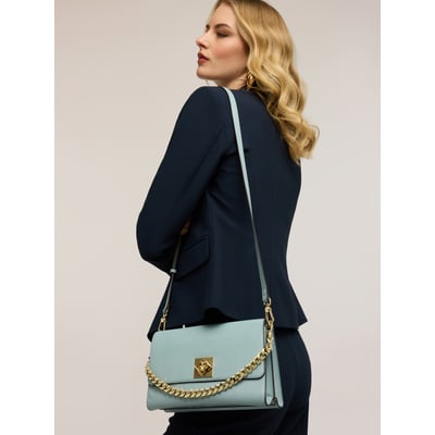 Sac bandoulière avec chaîne et fermoir tournant MOTIVI