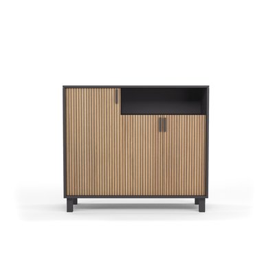 Meuble à chaussures en mélamine design lattes, Gotemburgo HERDASA
