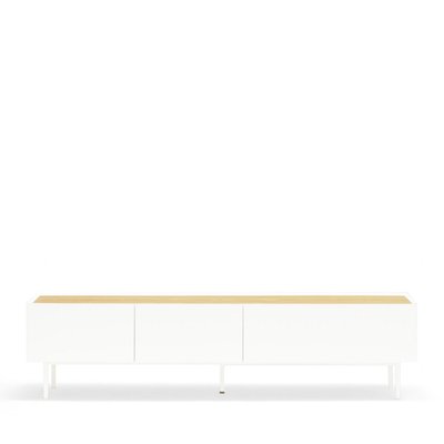 Meuble TV en bois 1 porte 2 tiroirs L180cm - ARISTA TEULAT