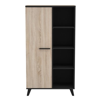 Buffet Haut 1 Porte et 4 Niches L83 x H154 cm - Wayne CALICOSY