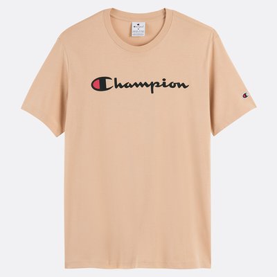 Large Logo Print T-Shirt with Short Sleeves CHAMPION