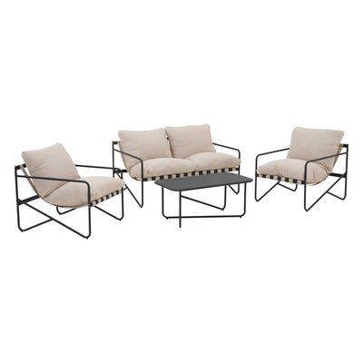 Salon de jardin acier 4 places ALCAMO SWEEEK