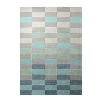 Tapis tufté avec motif rayures et damier , FIDA ESPRIT