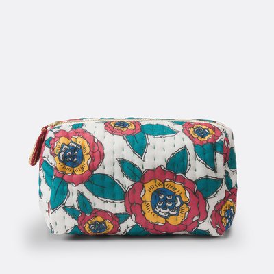Trousse da toilette voile cotone trapuntato, Chandi JAMINI x LA REDOUTE INTERIEURS