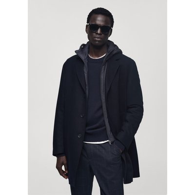 Manteau laine capuche homme La Redoute