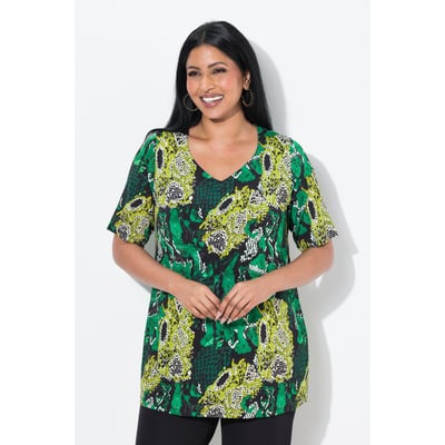 T-shirt au tombé fluide. Imprimé serpent. ULLA POPKEN