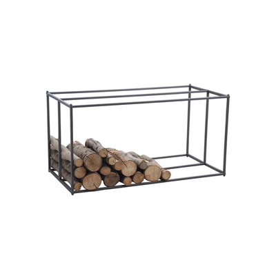 Porte-bûches horizontal en métal gris AUBRY GASPARD