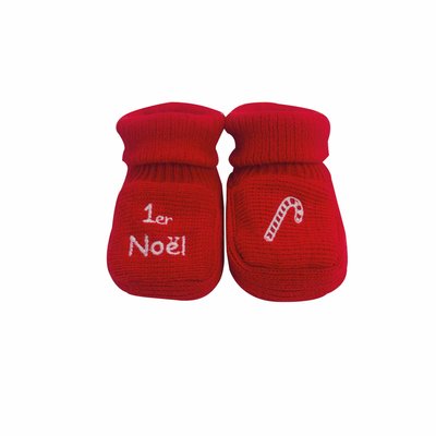 Chaussons "Mon premier Noël" TROIS KILOS SEPT
