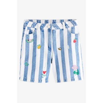 Short en denim rayé NEXT