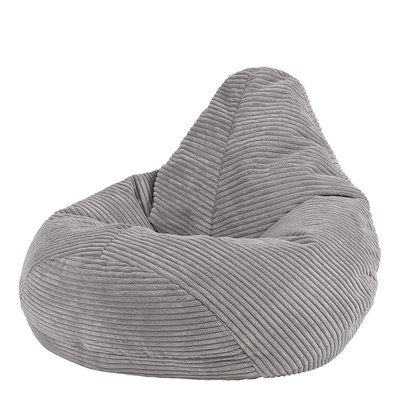 Pouf enfant à dossier incliné velours côtelé Oeko-Tex® - DALTON ICON