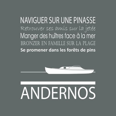 Tableau Mural Andernos ILLUSTRATION CEANOTHE