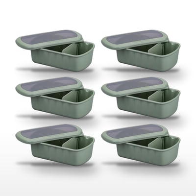 Lot de 6 lunch box sans BPA avec 6 ustensiles de cuisine STORAGE FACKELMANN