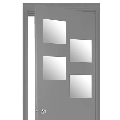 Lot de 4 miroirs carrés adhésifs 5FIVE SIMPLY SMART