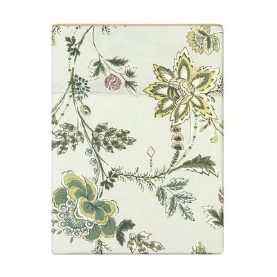 Drap plat imprimé en satin de coton bio, MAUSSANE ALEXANDRE TURPAULT