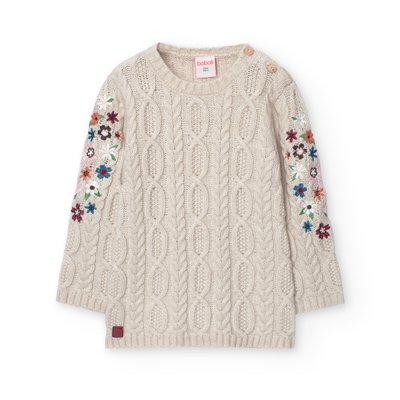 Robe tressée en maille imprimé fleurs BOBOLI