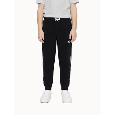 Pantalon en molleton léger avec bandes côtés contrastées Tricolores LE COQ SPORTIF