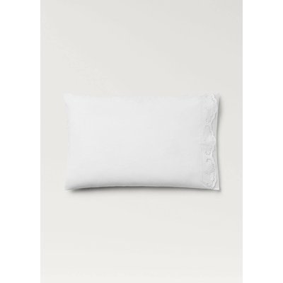 Deux taies d'oreiller en coton brodé ajouré 50x75 cm MANGO HOME