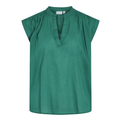 Short Sleeve Top with V-Neck VILA