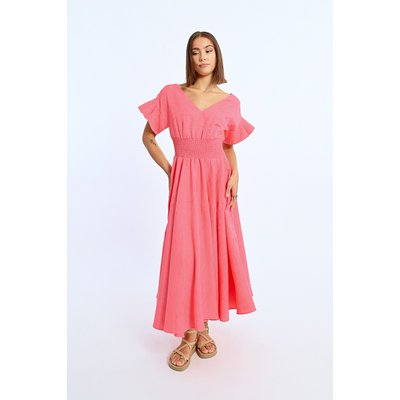 Robe longue, multiple volants LILI SIDONIO