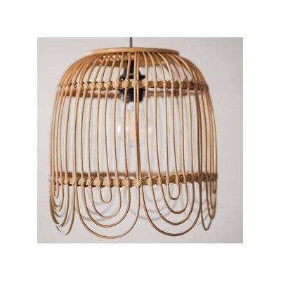 Suspension rotin naturel 25CM - JUNE SAUDARA COLLECTIONS