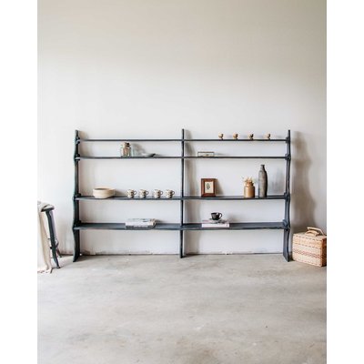 Étagère bleue en bois Gaëlle N°79 - Bon état DEBONGOUT