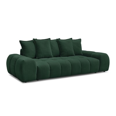Canapé droit fixe 3 places en tissu texturé, EVEREST BOBOCHIC
