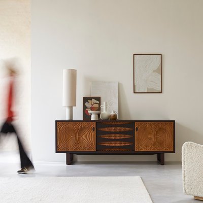 Buffet en acajou massif 205 cm FRIDA TIKAMOON