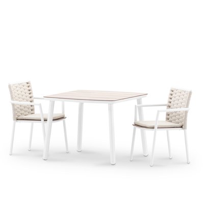 Salon de jardin, 2 chaises, MATILDA DEFORA HOME