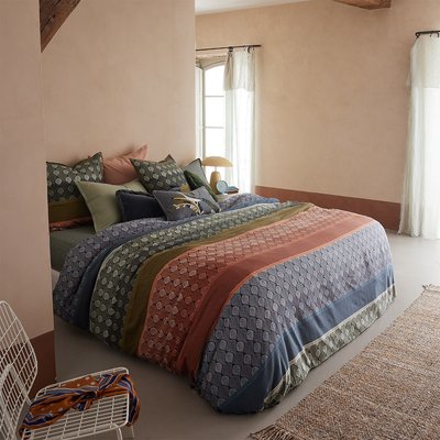 Housse de couette en satin de coton lavé multicouleurs, SARANG OLIVIER DESFORGES