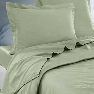 Drap plat en satin de coton 120 fils VERSALUXE UNI SENSEI MAISON